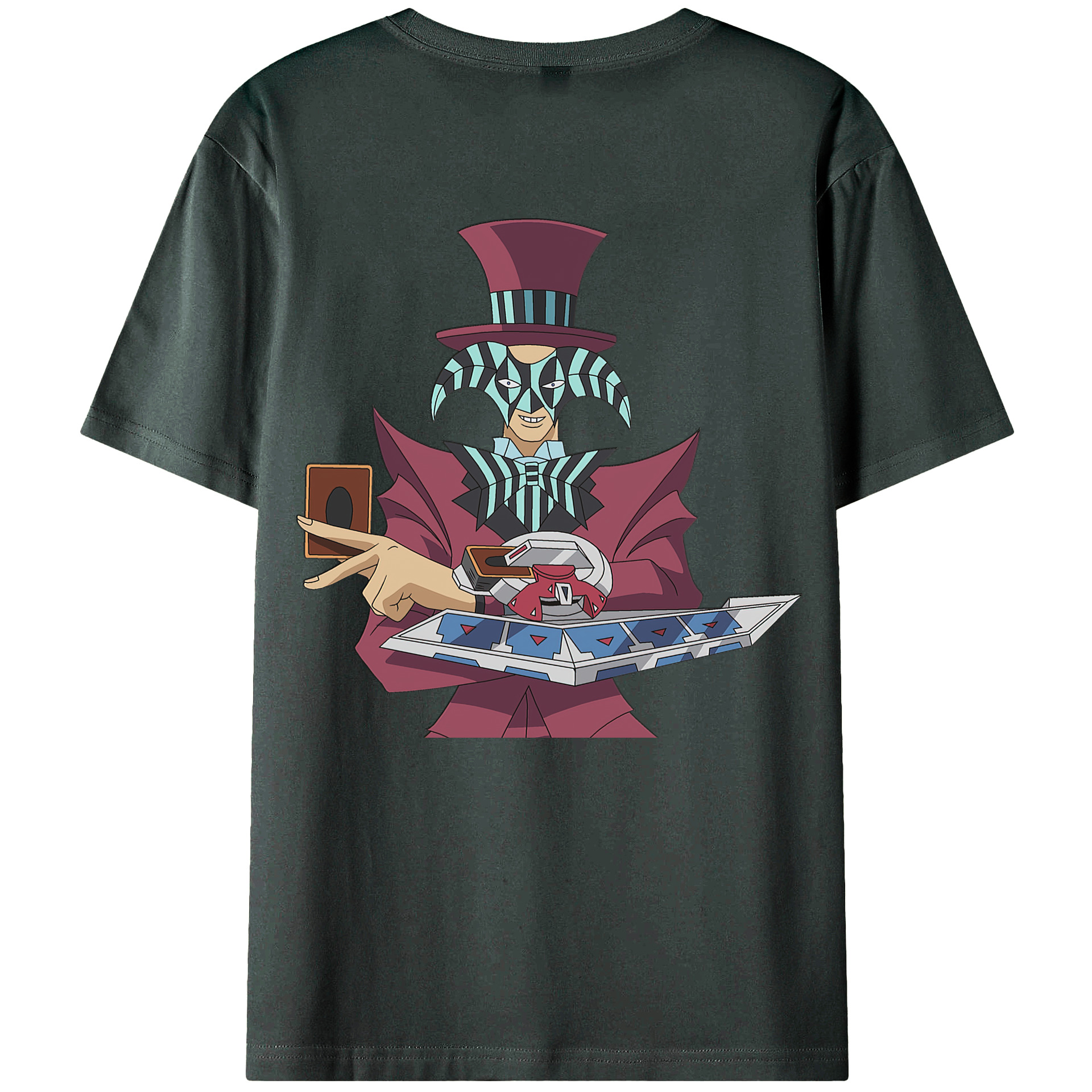 （画像用） 遊☆戯☆王 Yu-Gi-Oh! 綿100％ メンズ半袖Tシャツ（バックプリント） 通気性